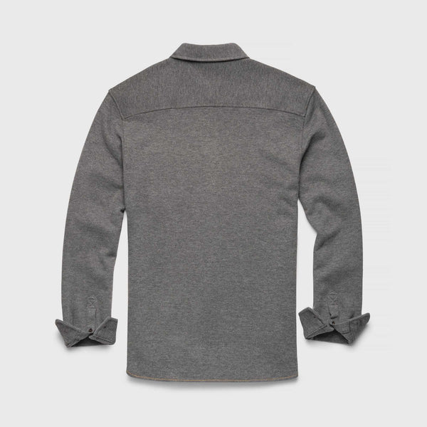 Brian Rib Knit Shirt - Charcoal Heather