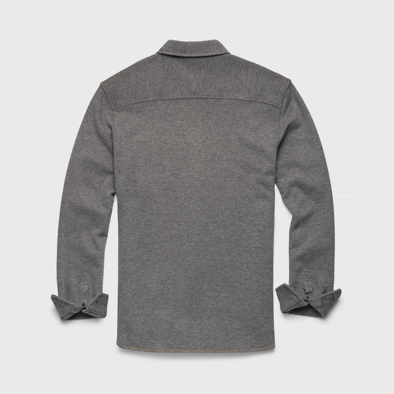 Brian Rib Knit Shirt - Charcoal Heather