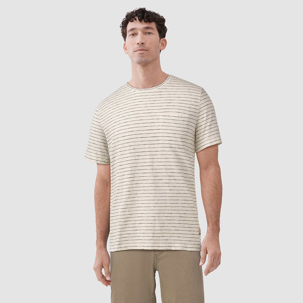 Nick Stripe Tee - Natural