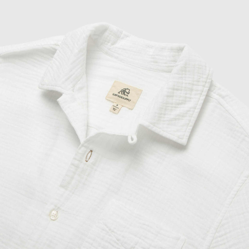 Mariner Camp Collar Shirt - White