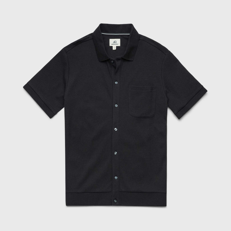 Daniel Rib Knit Shirt - Black