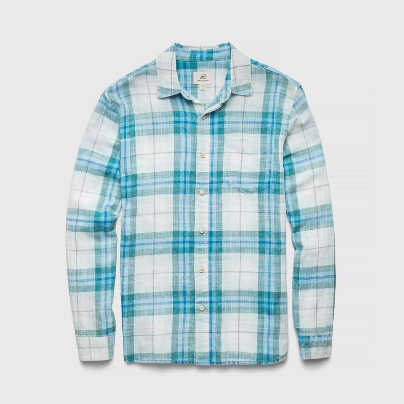 Brian Twill Plaid Shirt - Blue Combo