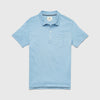 Michael Stripe Polo - Blissful Blue