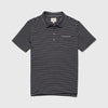 Michael Stripe Polo - Jet Black