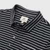 Michael Stripe Polo - Jet Black