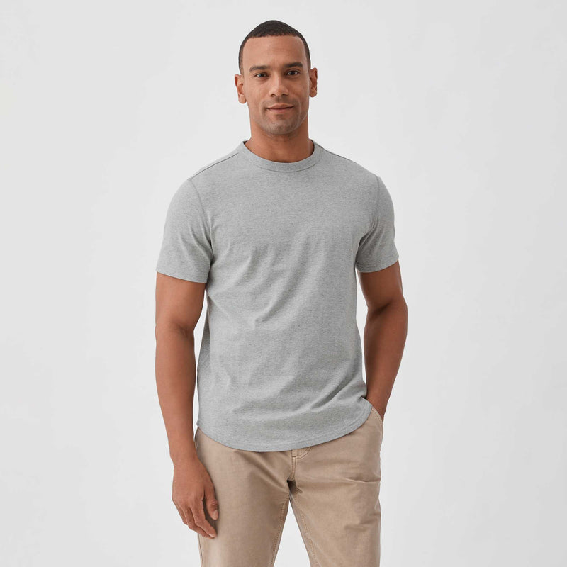 Salty Scoop Jersey Tee - Heather Grey