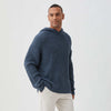 Stan Knit Hooded Sweater - Navy Heather