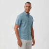 Tony Pique Knit Shirt - Blue Heather