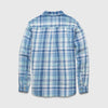 Brian Twill Plaid Shirt - Aqua Blue Combo