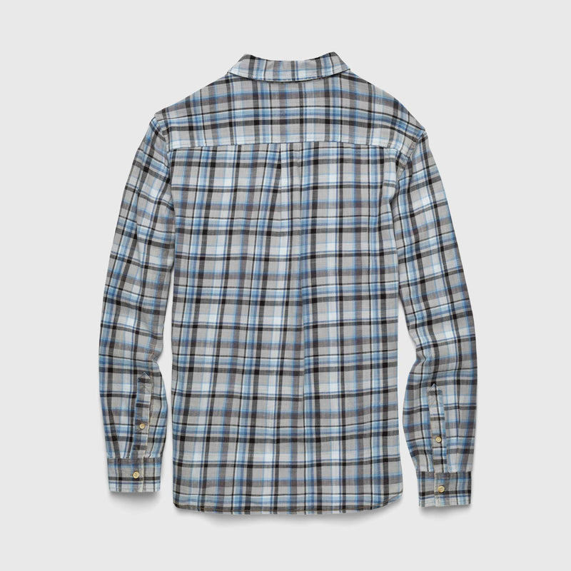 Brian Twill Plaid Shirt - Grey Combo