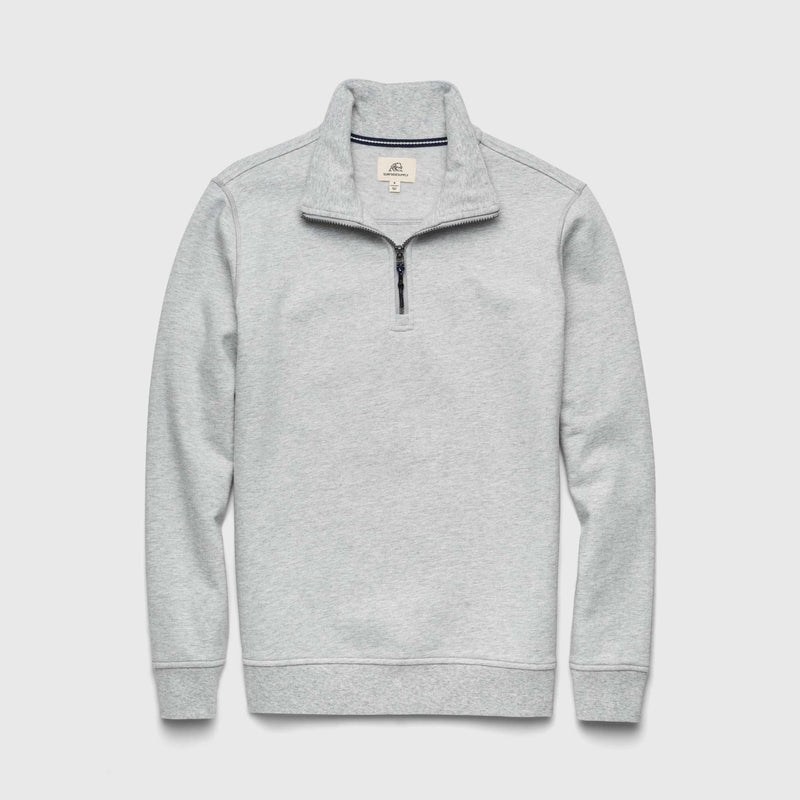 Bobby Melange Quarter Zip - Heather Grey