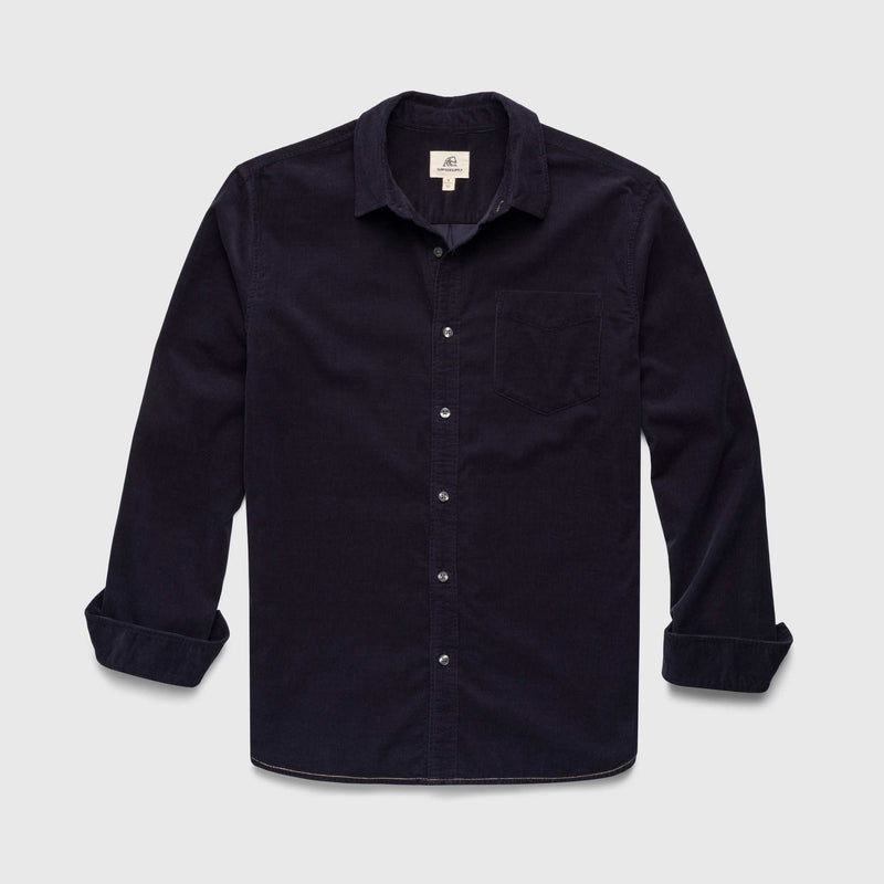 Brian Corduroy Shirt - Navy Blazer