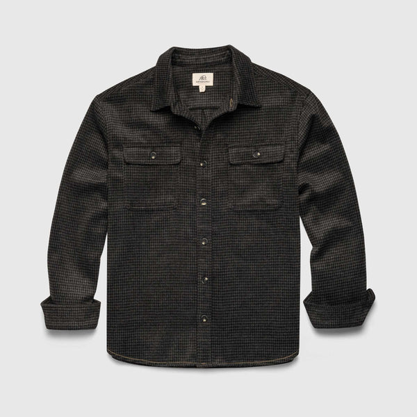 Alex Houndstooth Utility Shirt Jacket - Grey Combo