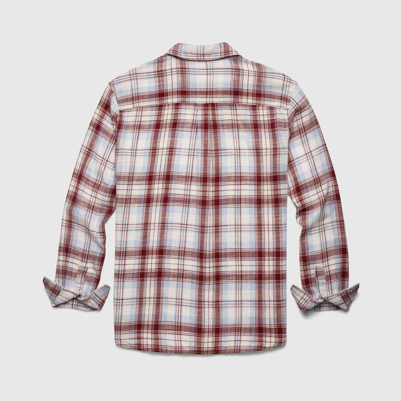 Brian Vintage Wash Plaid Shirt - Cabernet Combo