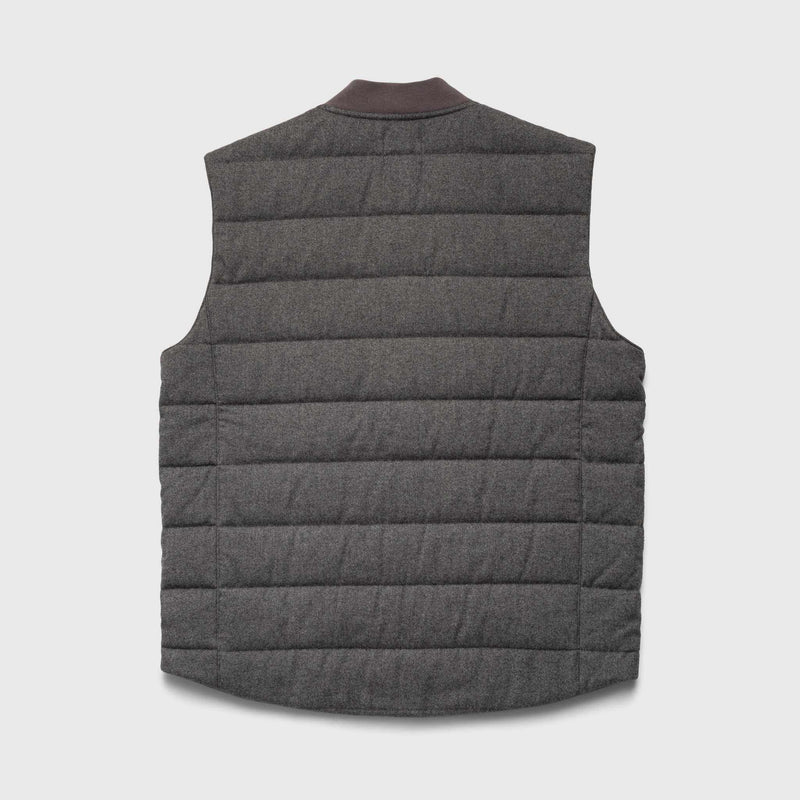 Cal Moleskin Quilted Vest - Charcoal Heather