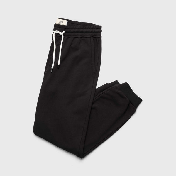 Dune Drawstring Terry Jogger - Black