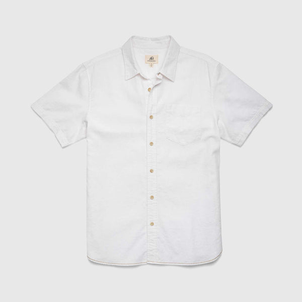 Joey Slub Island Shirt - Bright White