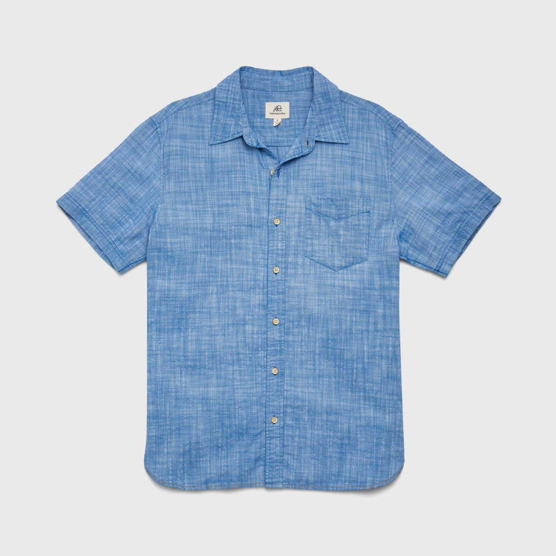 Joey Slub Island Shirt - Strong Blue