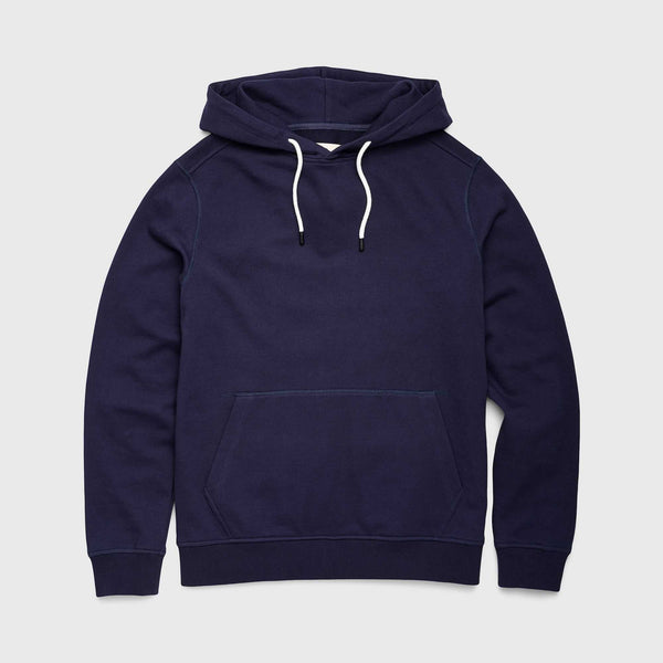 Marine French Terry Hoodie - Navy Blazer