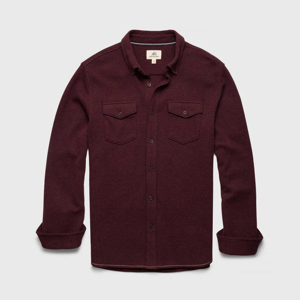 Rex Soft Knit Shirt - Cabernet Heather