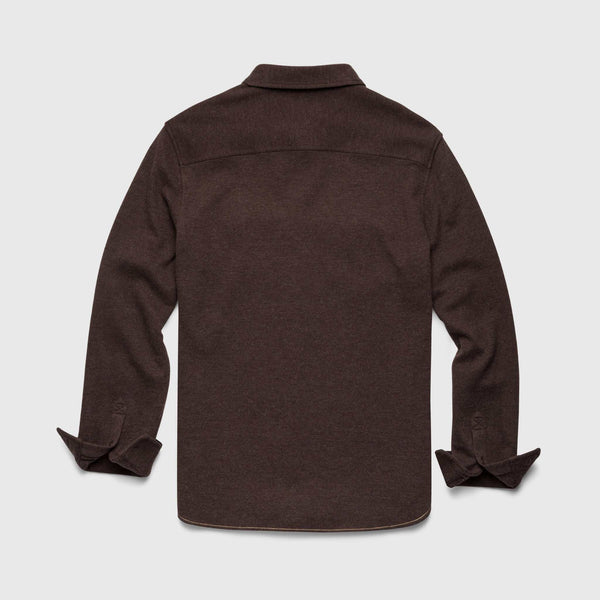 Rex Soft Knit Shirt - Dark Brown Heather