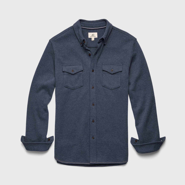 Rex Soft Knit Shirt - Navy Heather