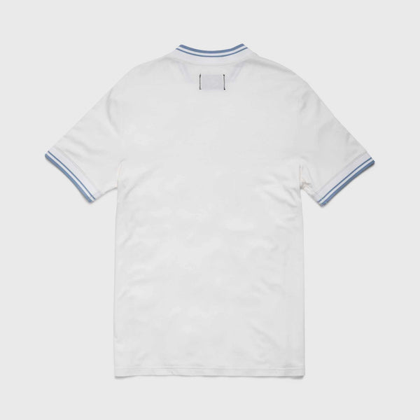 Shore Collarless Polo - Brilliant White