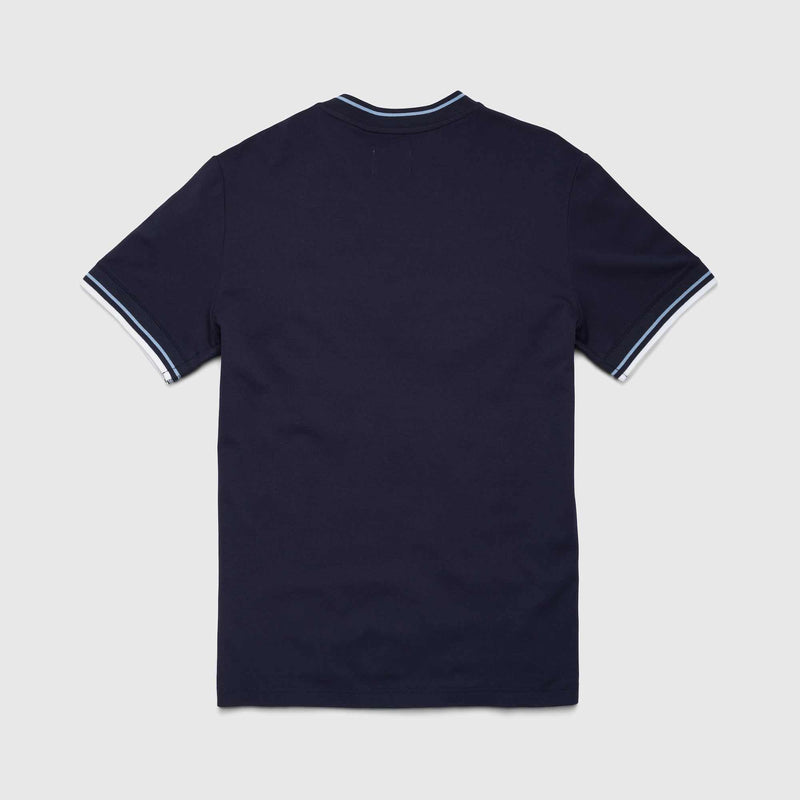 Shore Collarless Polo - Navy