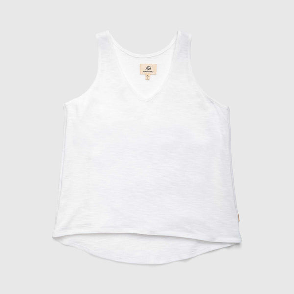 Val Slub Tank -  White