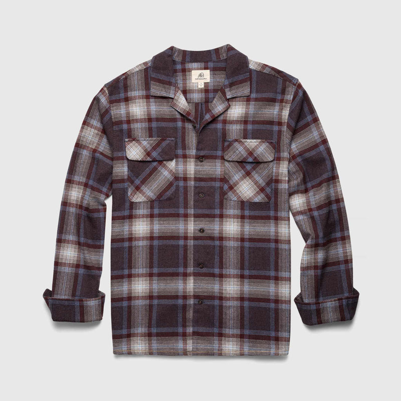 William Camp Collar Shirt - Cabernet