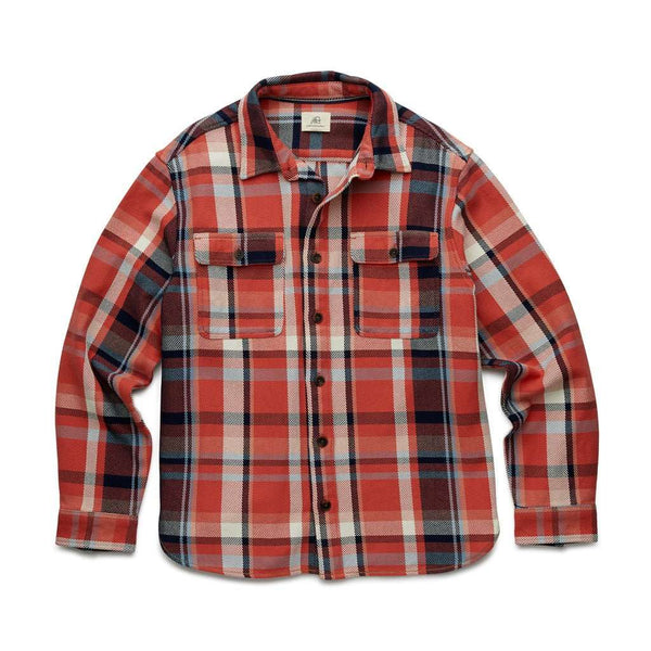 Alex Plaid Utility Overshirt - Orange Combo