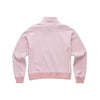 Barb Striped Fleece Mock - Rose Heather