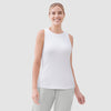 Becky Racer Tank - White