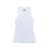 Becky Racer Tank - White