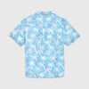 Billy Flamingo Rayon Camp Shirt - Blue Combo