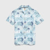 Billy Wave Camp Shirt - Stone Blue