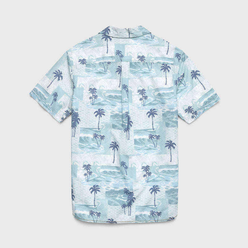 Billy Wave Camp Shirt - Stone Blue