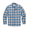 Brian Flannel Plaid Shirt - Blue Heather Plaid