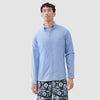 Brian Oxford Martini Sleeve Shirt - Blue Combo