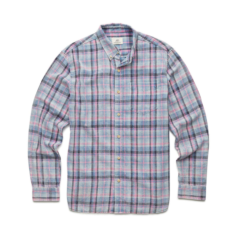 Brian Plaid Cotton Shirt - Pink Multi