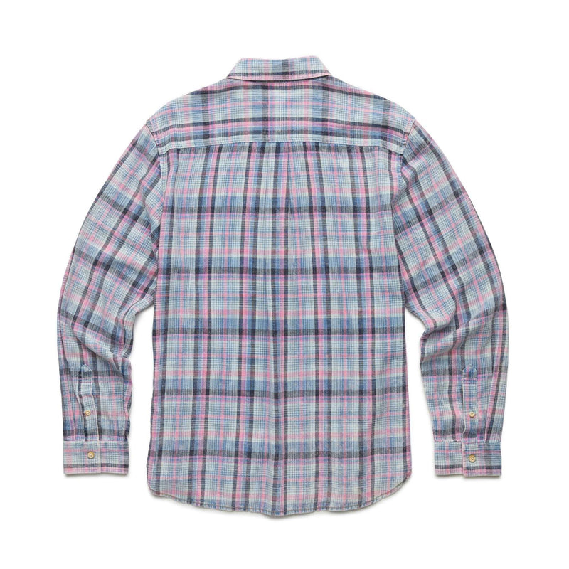 Brian Plaid Cotton Shirt - Pink Multi