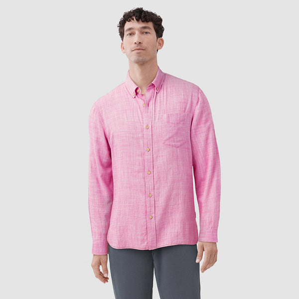 Brian Slub Shirt - Pink Fiji