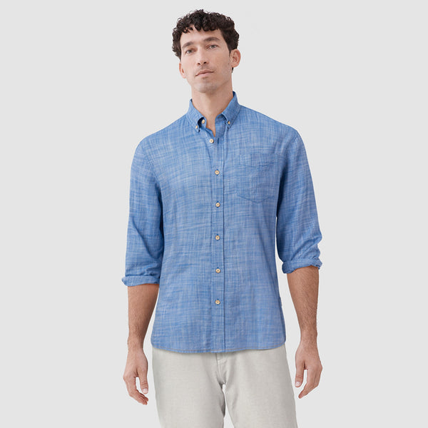 Brian Slub Shirt - Strong Blue