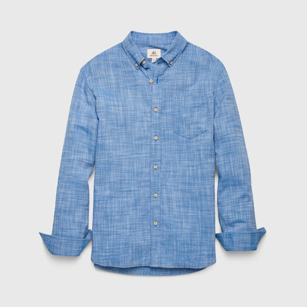 Brian Slub Shirt - Strong Blue