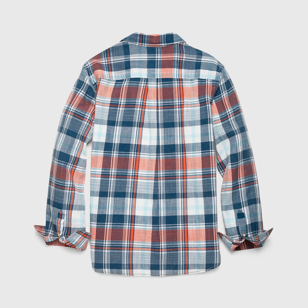 Brian Twill Plaid Shirt - Blue Combo