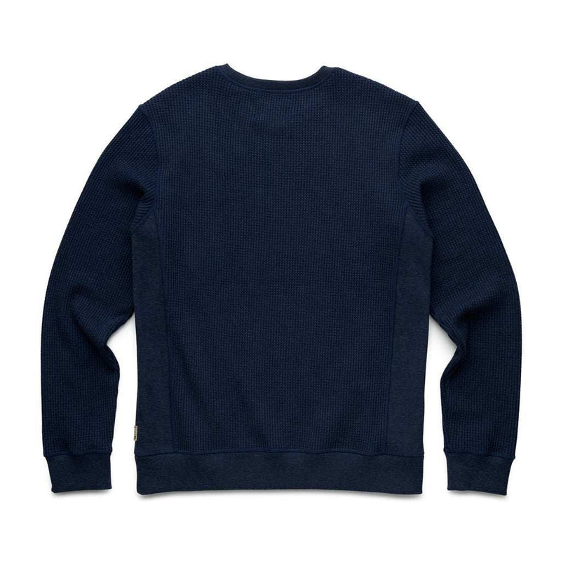 Butch Waffle Thermal Crewneck – Navy Heather