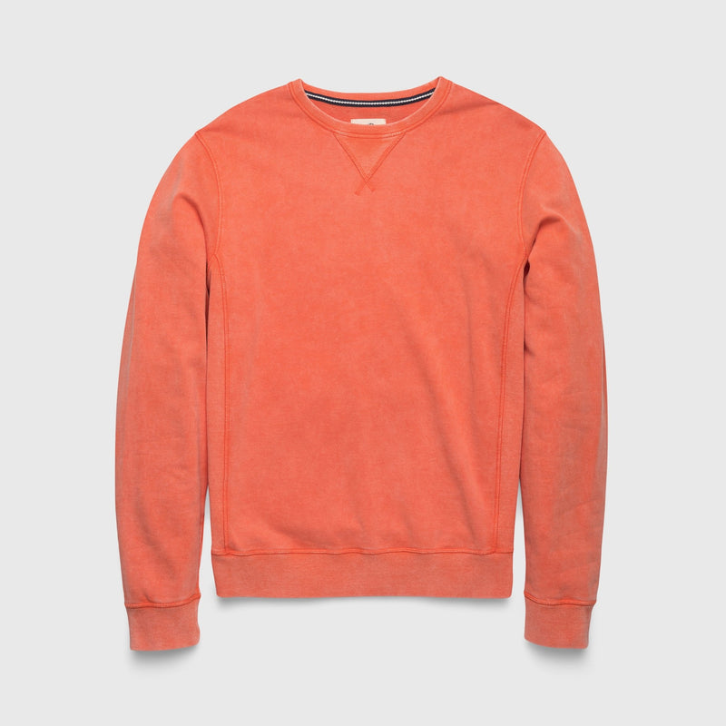 Butch Washed Crewneck - Tigerlily Orange