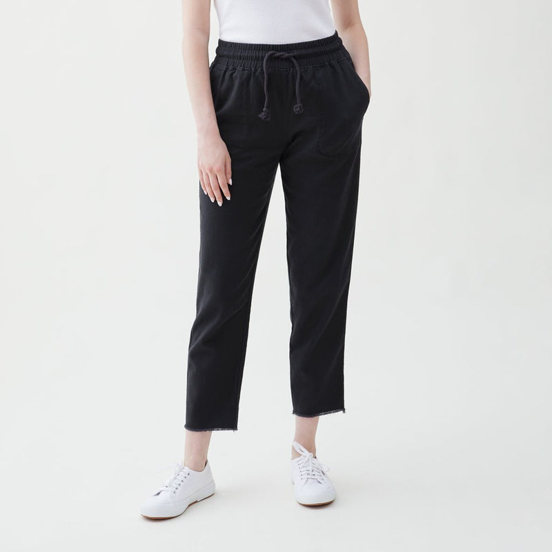 Cali Washed Twill Pant - Charcoal Heather