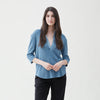 Cathy Thermal Popover - Copen Blue