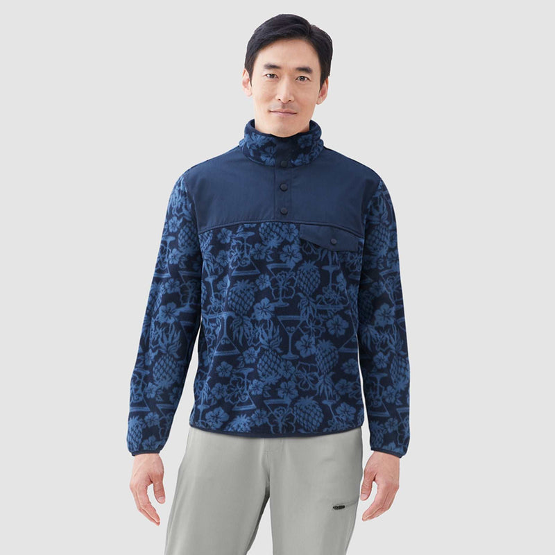 Chad Pineapple Martini Polar Fleece Jacket – Blue Martini